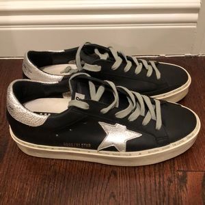 BLACK GOLDEN GOOSE HIGH STAR SNEAKER SIZE 39